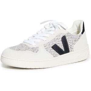 NWT Veja Women's V-10 Sneakers, Snow/Black-Size 8 Medium US